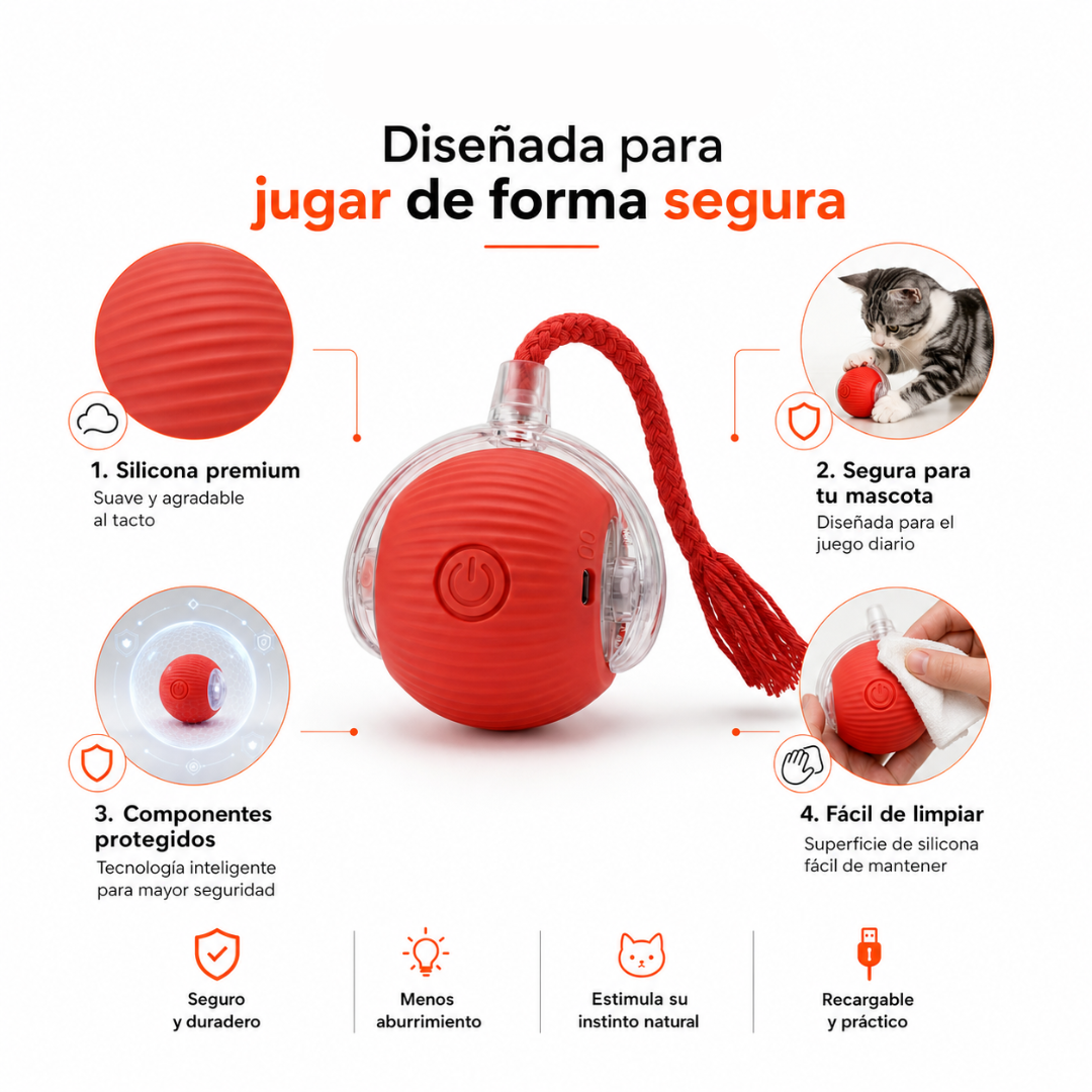 Pelota Interactiva para Mascotas